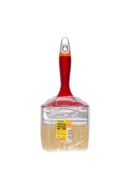 Пензель малярський флейцевий MASTERTOOL "ЄВРО" 4.0" 100 мм/19 мм/51 мм 91-1410