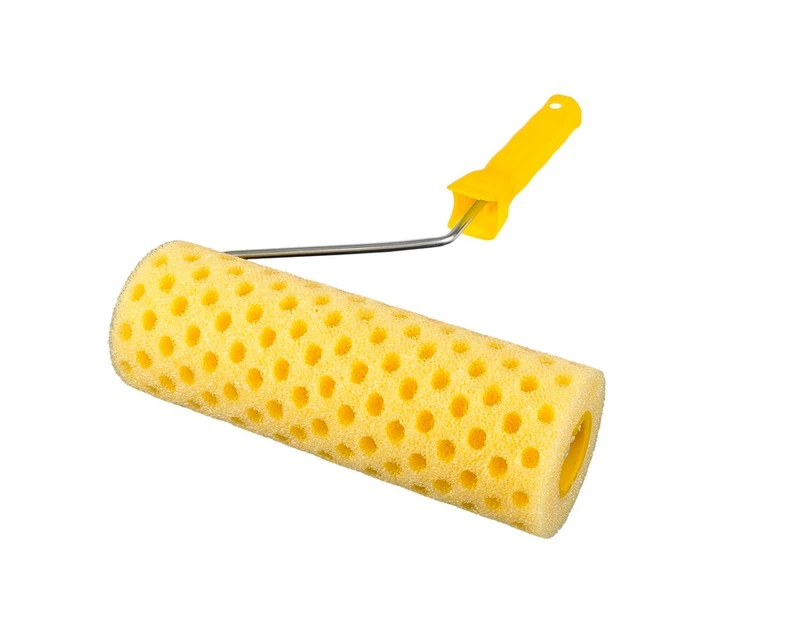 Валик малярський структурний MASTERTOOL Moltopren Decor Peas 80/230 мм Ø 6 мм з ручкою 92-6204