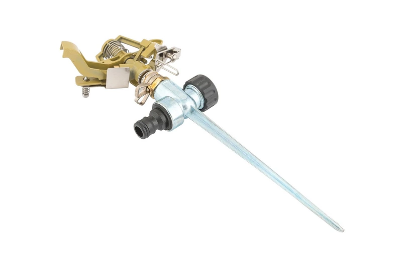 Зрошувач для поливу імпульсний MASTERTOOL ½" металевий 3 режими 16 м на ніжці 5.7-14.8 л/хв 92-9330