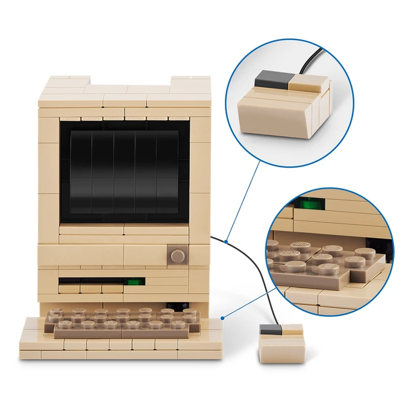 Конструктор в капсулі MAX серії "Retro" S1 – КОМП’ЮТЕР МАКІНТОШ