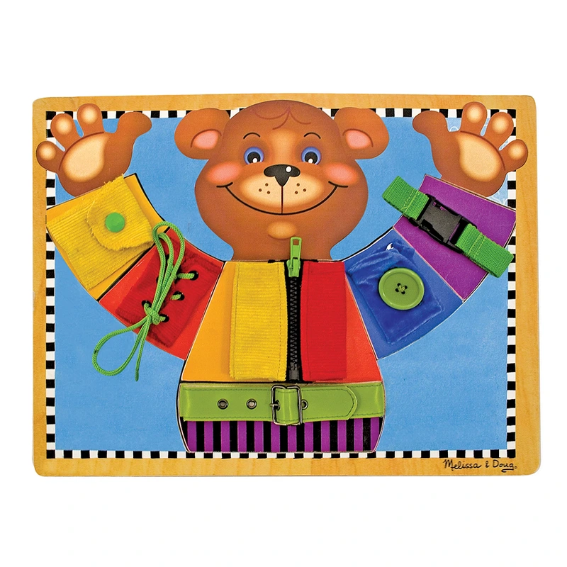 Melissa & Doug: Дерев’яна дошка з застібками
