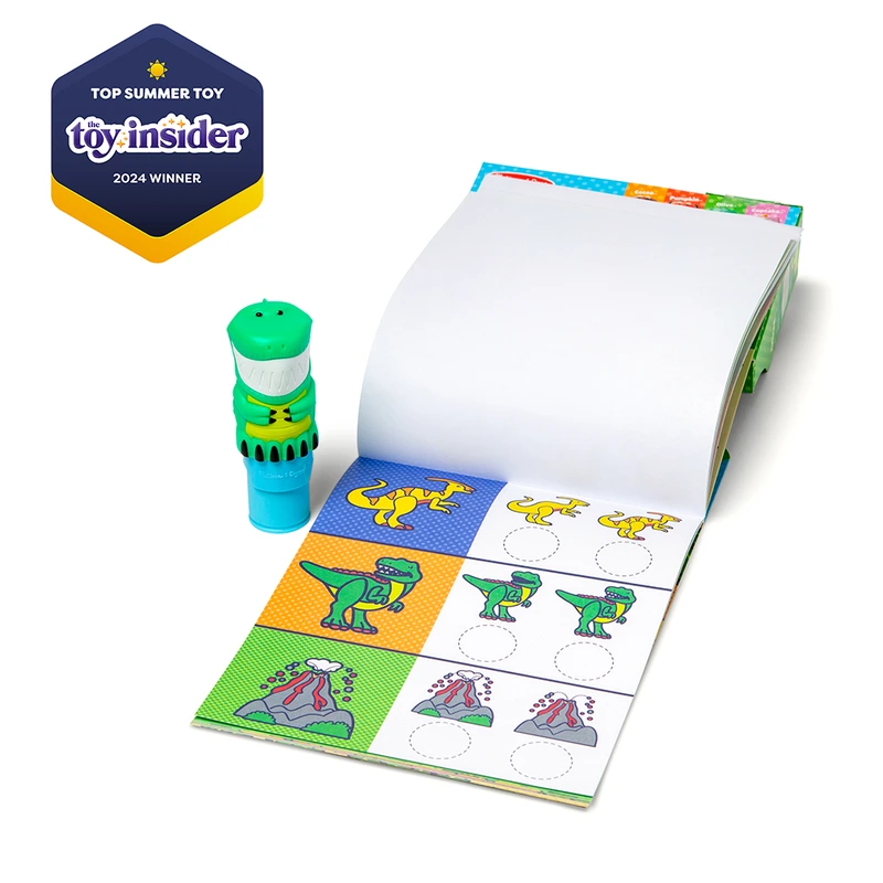 Melissa & Doug. Sticker WOW: Набір з блокноту та штампу з наліпками «Динозавр»