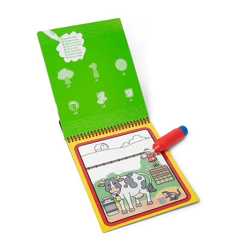 Melissa & Doug. Water WOW: Водна розмальовка з ручкою «Ферма»