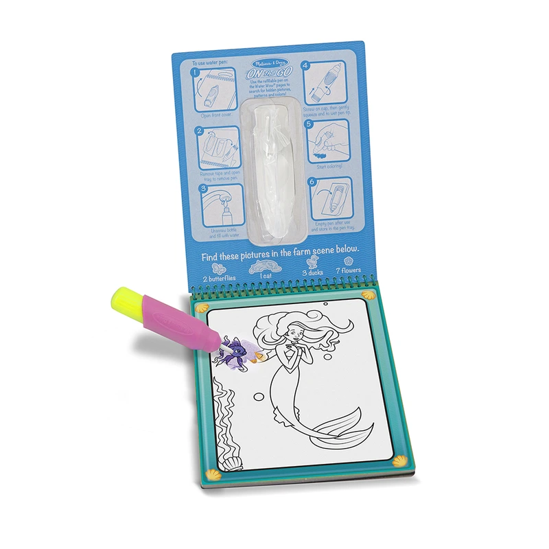 Melissa & Doug. Water WOW: Водна розмальовка з ручкою «Казковий світ»
