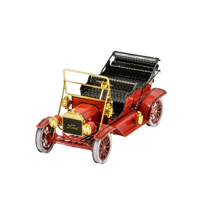 Металевий 3D конструктор "1908 Ford Model T, Червоний/Золото", Metal Earth, MMS051C