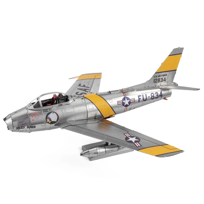 Металевий 3D конструктор "Американський реактивний винищувач F-86 Sabre", Metal Earth, ME1015