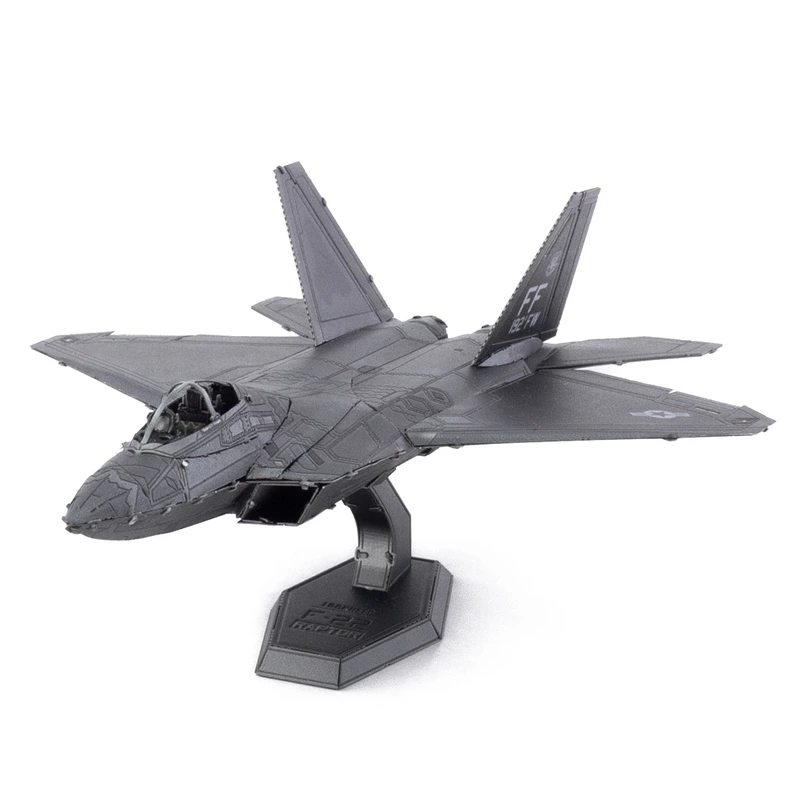 Металевий 3D конструктор "Американський винищувач F-22 Raptor", Metal Earth, ME1016