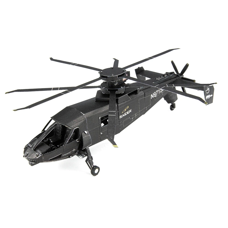Металевий 3D конструктор "Гелікоптер Sikorsky S-97 Raider", Metal Earth, MMS460