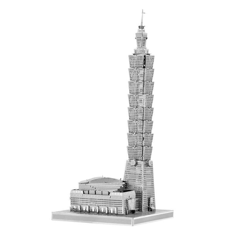 Металевий 3D конструктор "Хмарочос "Тайбей 101", Metal Earth, ICX007