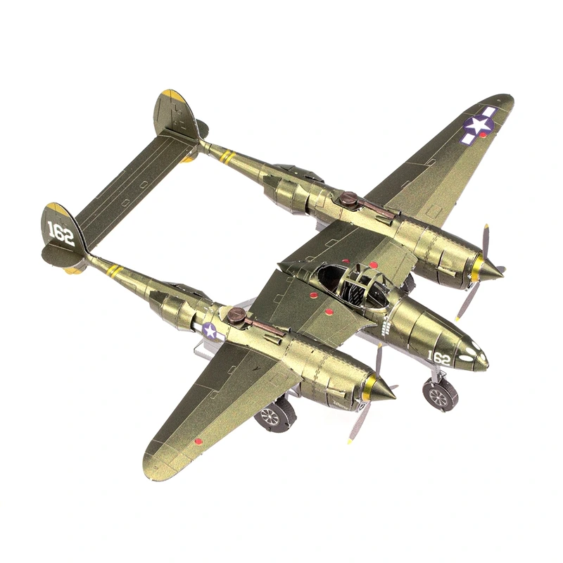 Металевий 3D конструктор "Винищувач P-38 Lightning", Metal Earth, ICX143