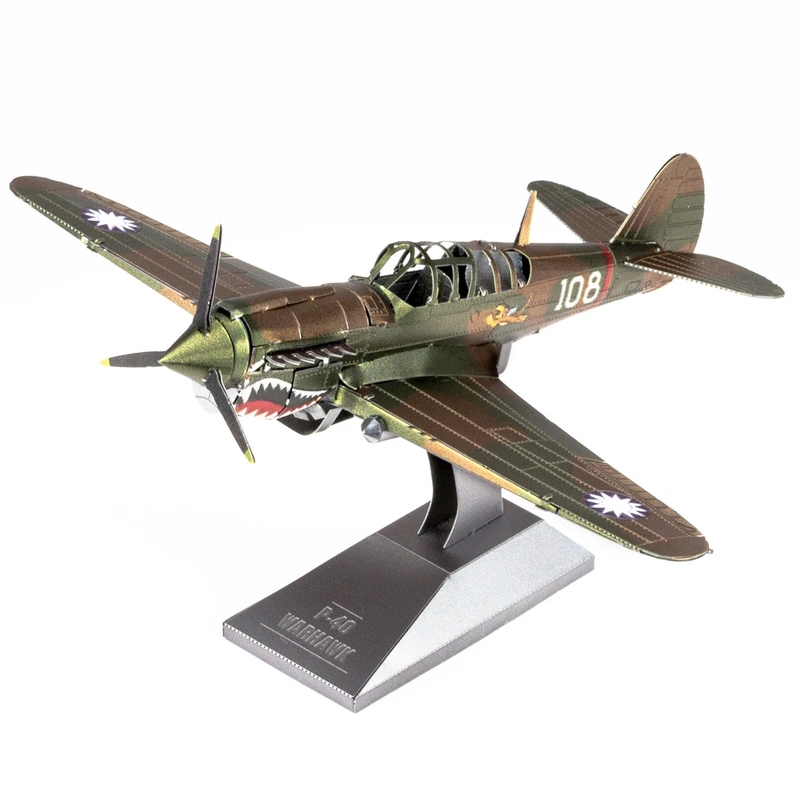 Металевий 3D конструктор "Винищувач P-40 Warhawk", Metal Earth, MMS213
