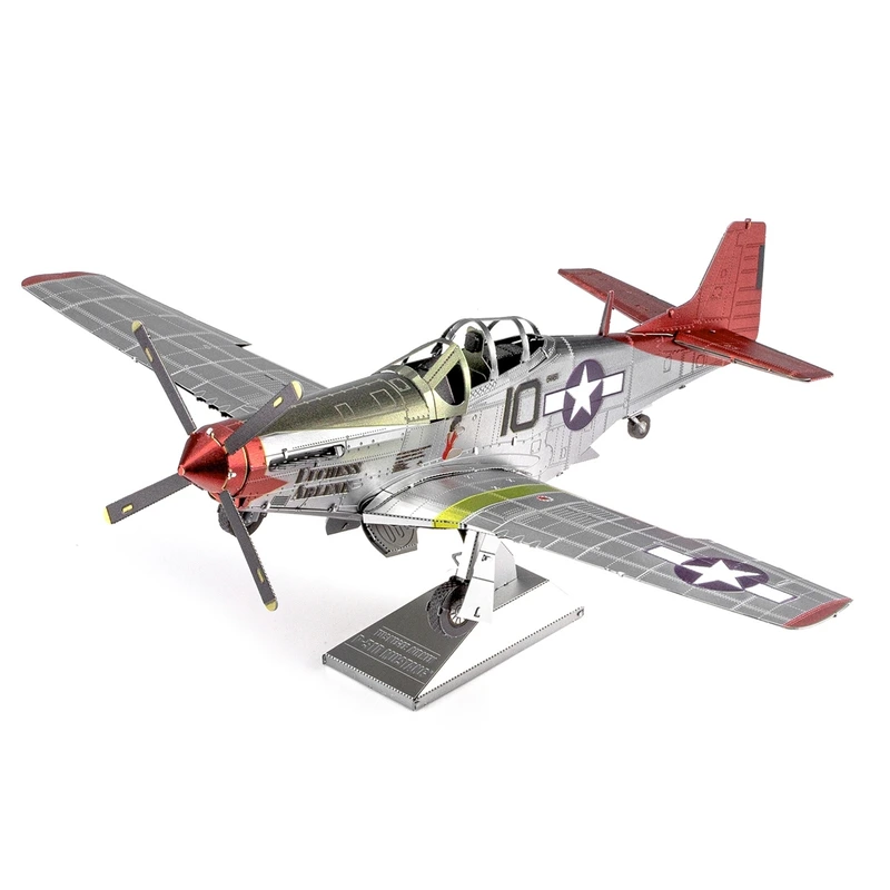 Металевий 3D конструктор "Винищувач Tuskegee Airmen P-51D Mustang", Metal Earth, ICX142