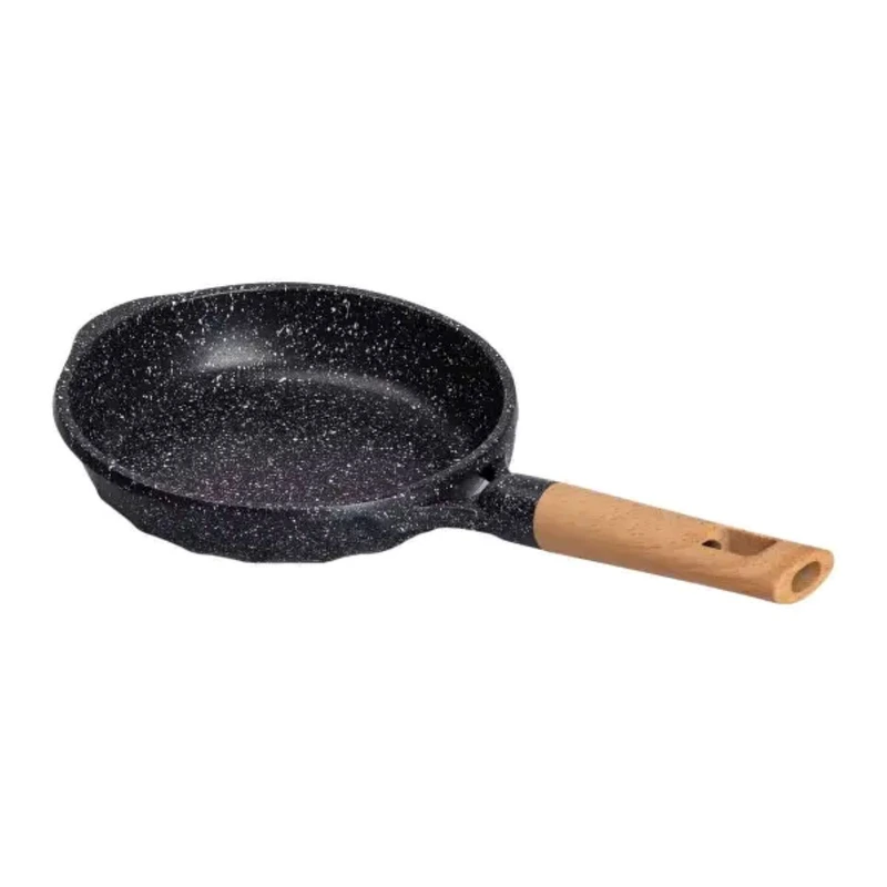 Мармурова алюмінієва сковорода з антипригарним покриттям 1 літр Ø 20 см з товстим дном MGC чорна HP-4-416B