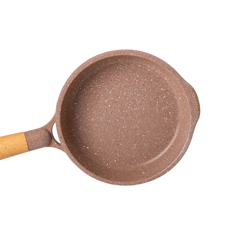 Мармурова алюмінієва сковорода з антипригарним покриттям 1 літр Ø 20 см кавова MGC HP-4-421CO