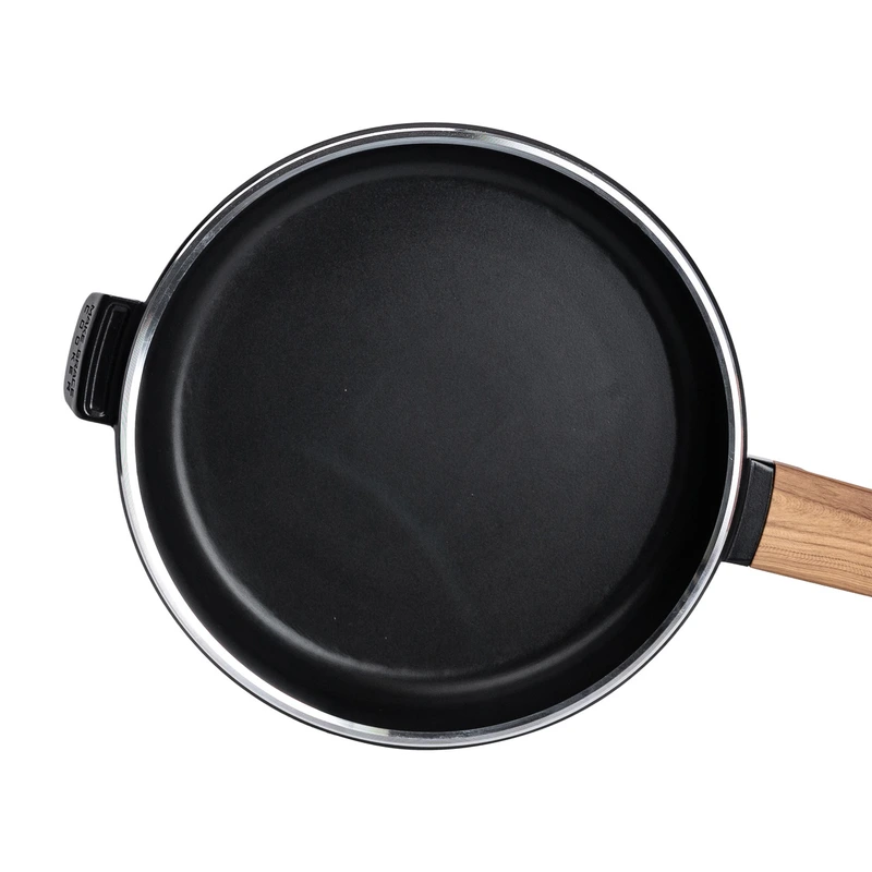 Алюмінієва сковорода 1 л з керамічним покриттям антипригарним Ø 20 см чорна MGC HP-4-456B