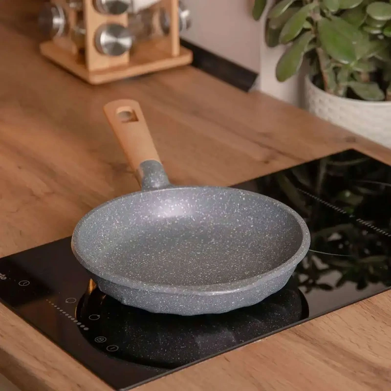 Алюмінієва сковорода 1,5 л, мармурове антипригарне покриття Ø 26 см, товсте MGC сірий HP-4-419G