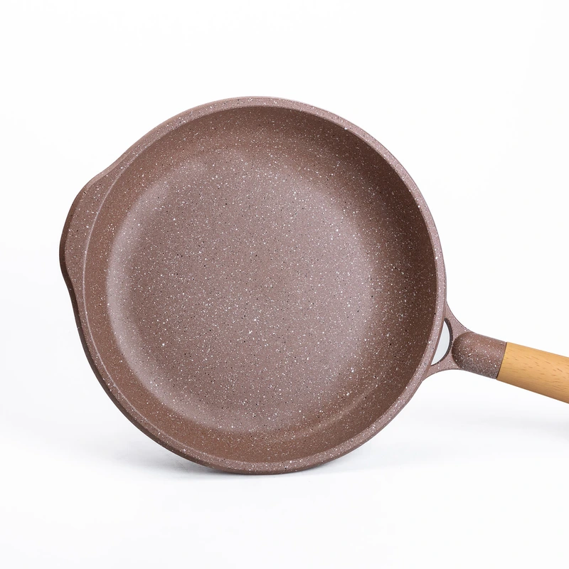 Алюмінієва сковорода 2,8 л з мармуровим антипригарним покриттям Ø 28 см кавова MGC HP-4-425CO