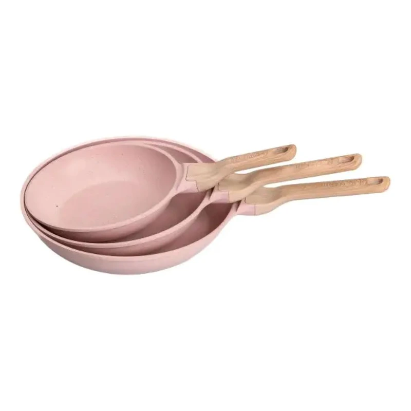 Набір із 3 алюмінієвих сковорідок з товстим дном та антипригарним покриттям MGC HP-4-410P