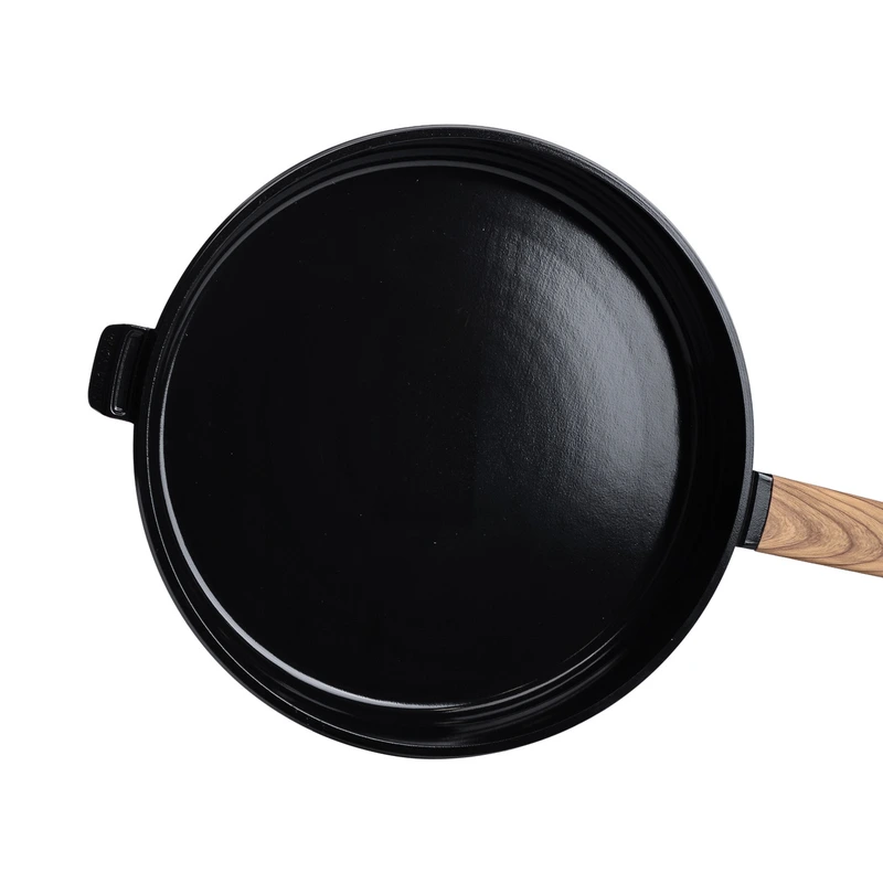 Алюмінієва сковорода з керамічним покриттям антипригарним 3,2 л Ø 28 см чорна MGC HP-4-459B