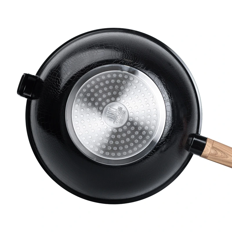 Алюмінієва сковорода 5.6 л з керамічним покриттям антипригарним Ø 30 см чорна MGC HP-4-460B