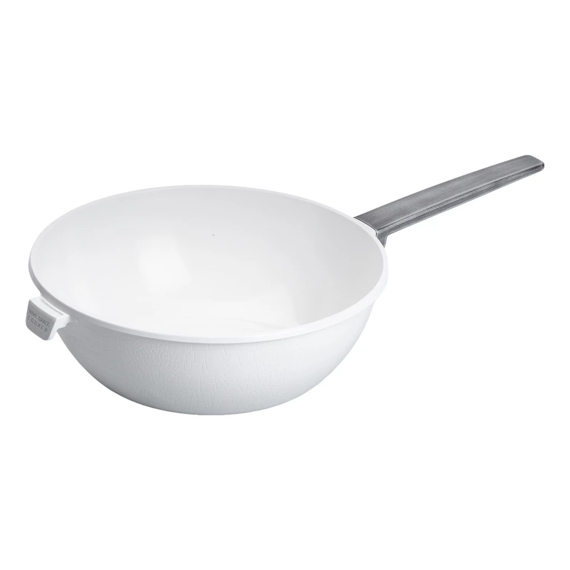 Алюмінієва сковорода 5.6 л з керамічним покриттям антипригарним Ø 30 см Біла MGC HP-4-460W