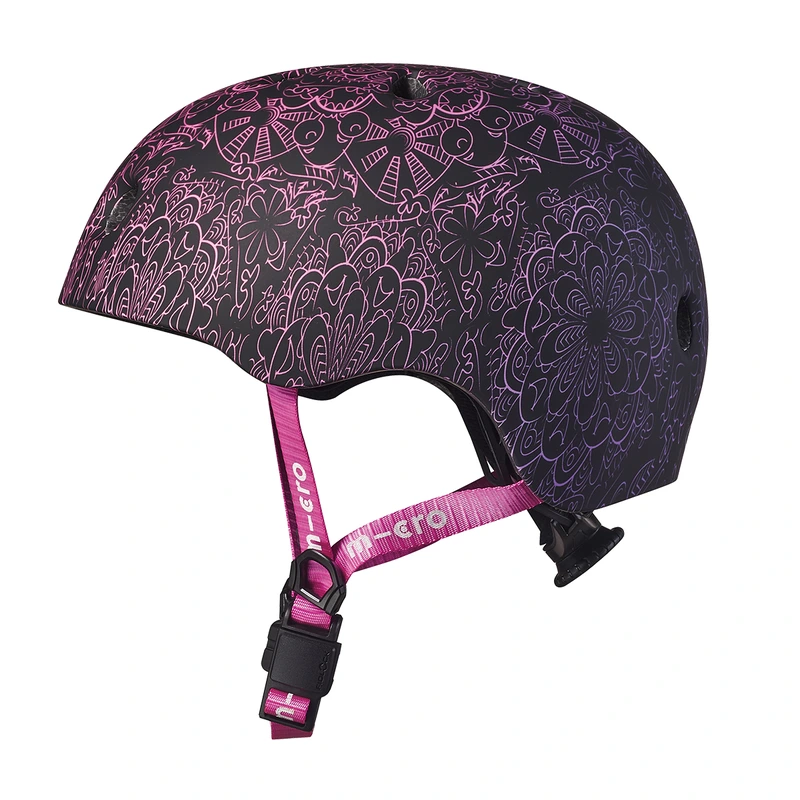 Захисний шолом MICRO - РОЖЕВО-ПУРПУРОВА МАНДАЛА (52-56 cm, M, світло)