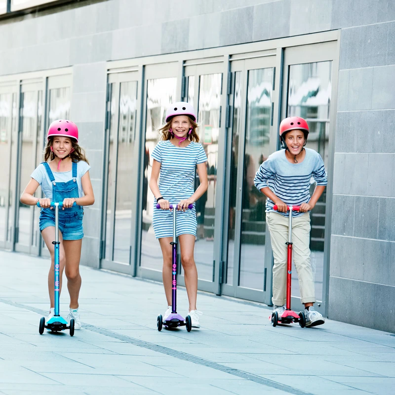 Самокат MICRO серії "Maxi Deluxe" – ФІОЛЕТОВИЙ (до 50 kg, триколісний)