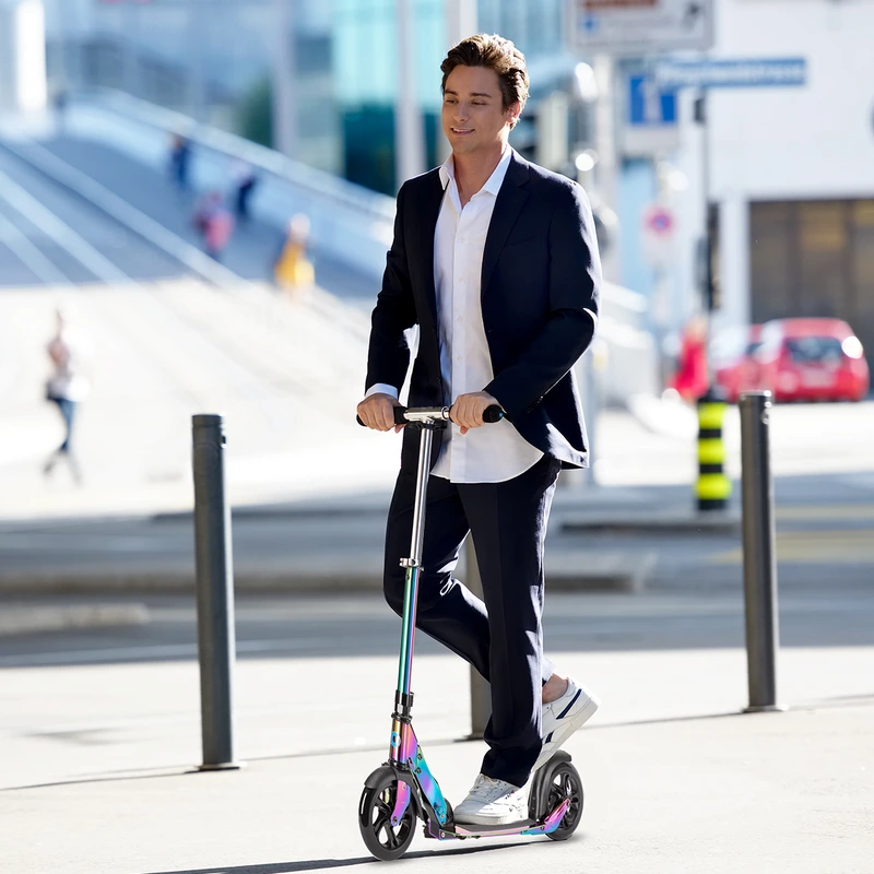 Самокат MICRO серії "Classic" - НЕОХРОМ (складаний, до 100 кг (kg), двоколісний)