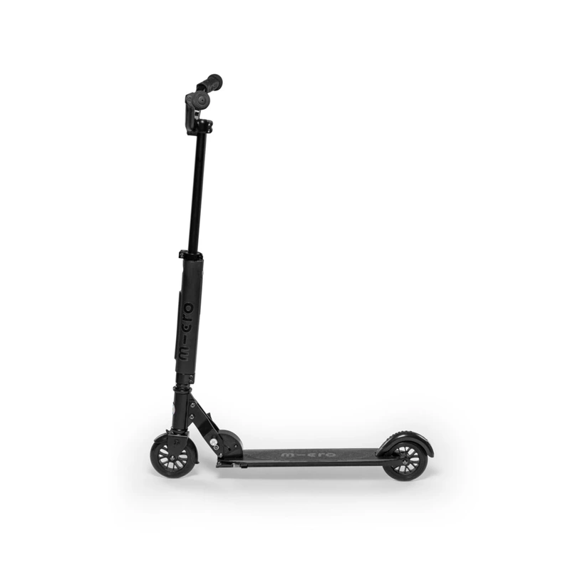 Самокат MICRO серії "Sprite Deluxe" – ЧОРНИЙ (до 100 kg, двоколісний, світло)