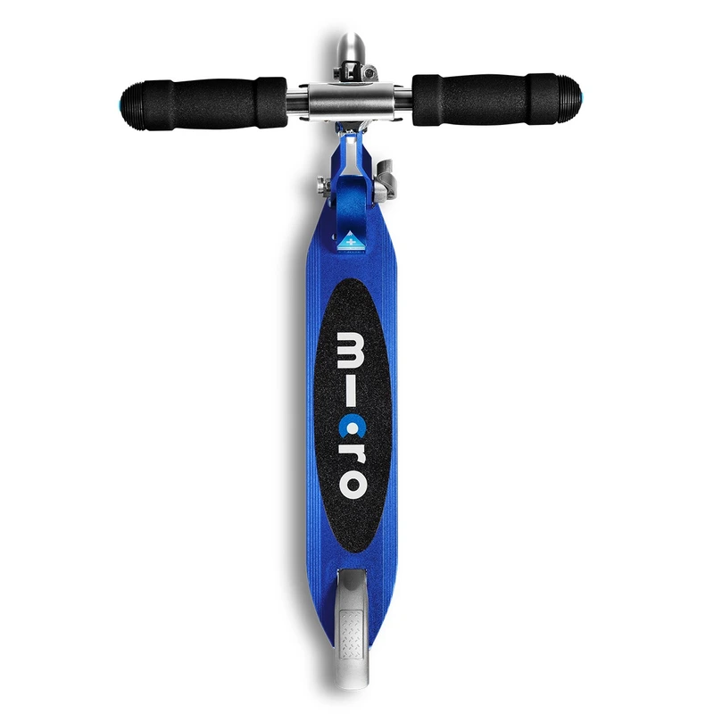 Самокат MICRO серії "Sprite LED" - САПФІРОВИЙ СИНІЙ (складаний, до 100 кг (kg), двоколісний, світло)
