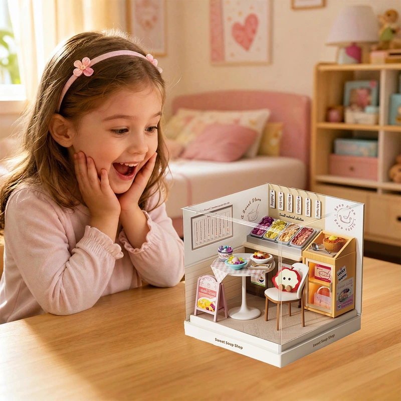 Конструктор-румбокс MINI HOUSE серії "Інтер'єр Міні" – ДЕСЕРТНЕ КАФЕ