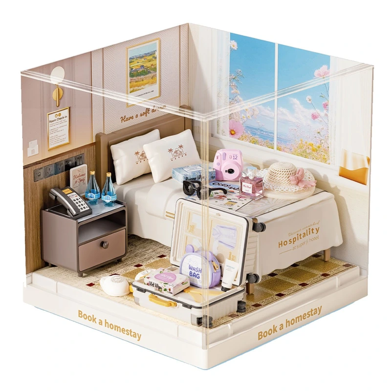 Конструктор-румбокс MINI HOUSE серії "Інтер'єр Міні" – ГОТЕЛЬНИЙ НОМЕР