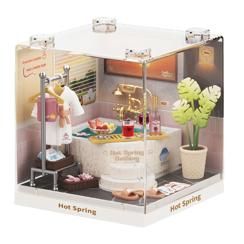 Конструктор-румбокс MINI HOUSE серії "Інтер'єр Міні" – ТЕРМАЛЬНА КУПАЛЬНЯ