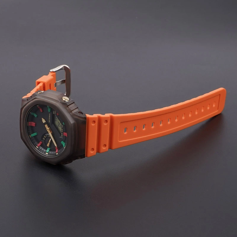 Ремінець для Casio G-Shock GA-2100/2110 Orange SI