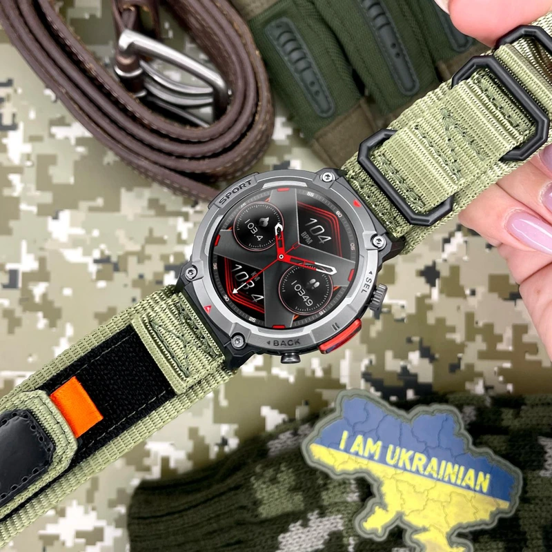Розумний годинник Modfit Rugged Black — чоловічий смарт-годинник з TFT-дисплеєм та захистом IP67 — фото 6