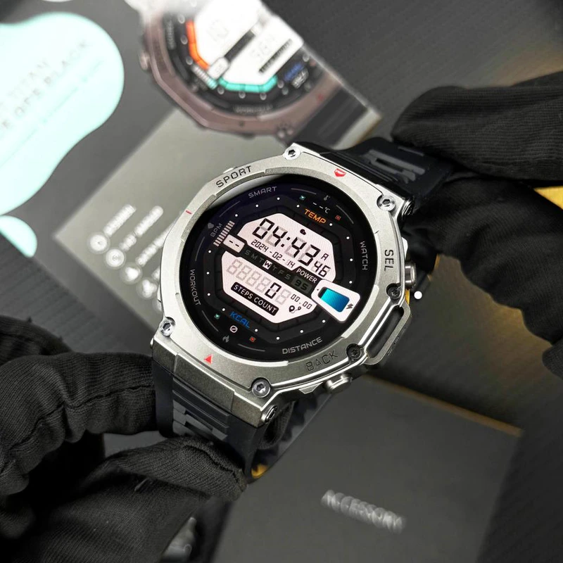 Розумний годинник Modfit Titan Force GPS Black з AMOLED дисплеєм та захистом 5 ATM — фото 4