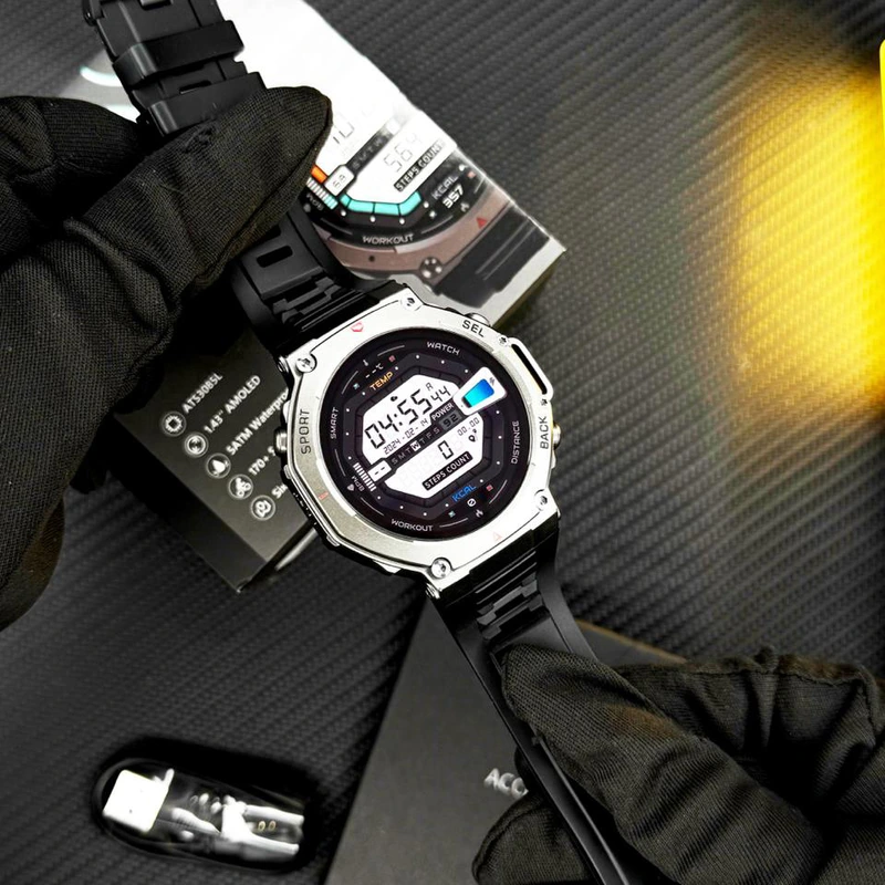 Розумний годинник Modfit Titan Force GPS Black з AMOLED дисплеєм та захистом 5 ATM — фото 5