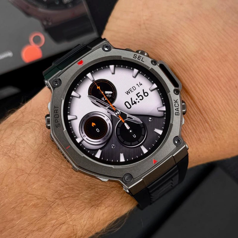 Розумний годинник Modfit Titan Force GPS Black з AMOLED дисплеєм та захистом 5 ATM — фото 7
