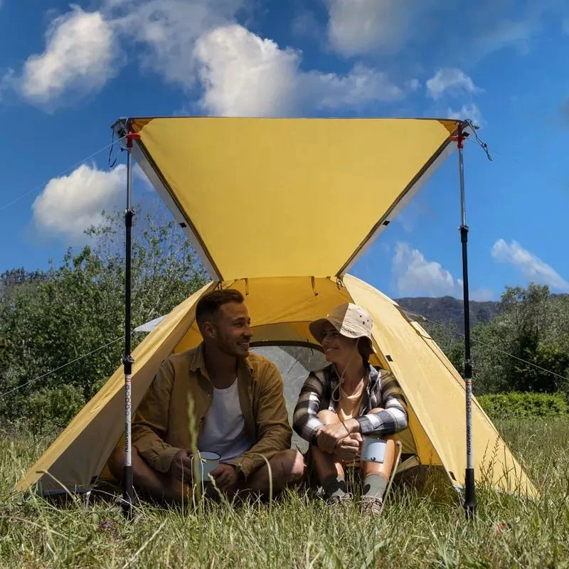 Намет двомісний Naturehike P-Series NH18Z022-P, 210T/65D, темний хакі — фото 6