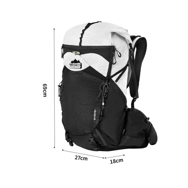 Рюкзак туристичний Naturehike Helium CNK2450XB016, 40 л, білий, L
