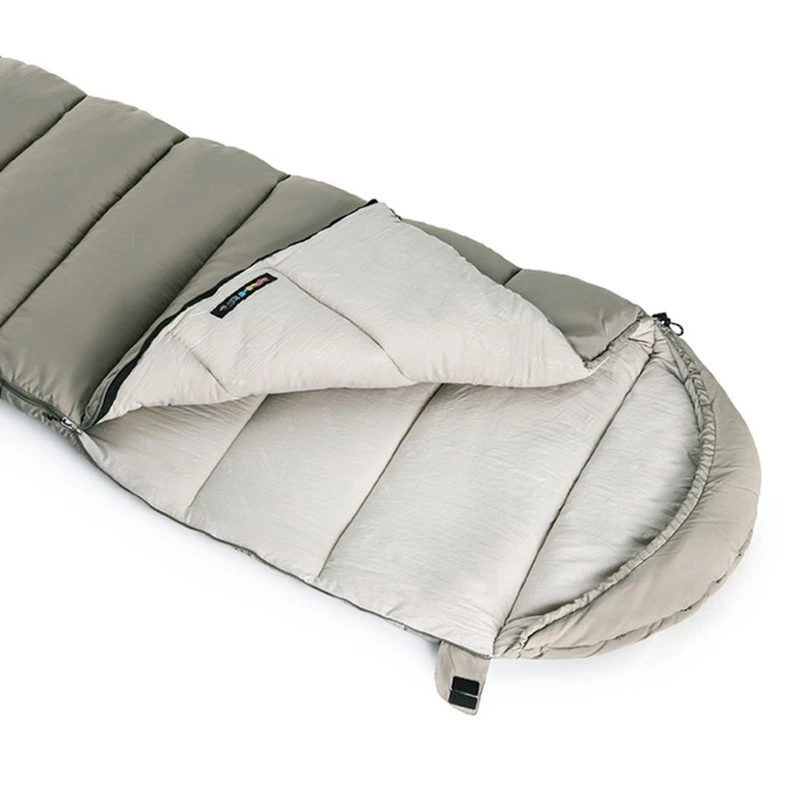 Спальний мішок з капюшоном Naturehike M300 NH20MSD02, зелений, правий