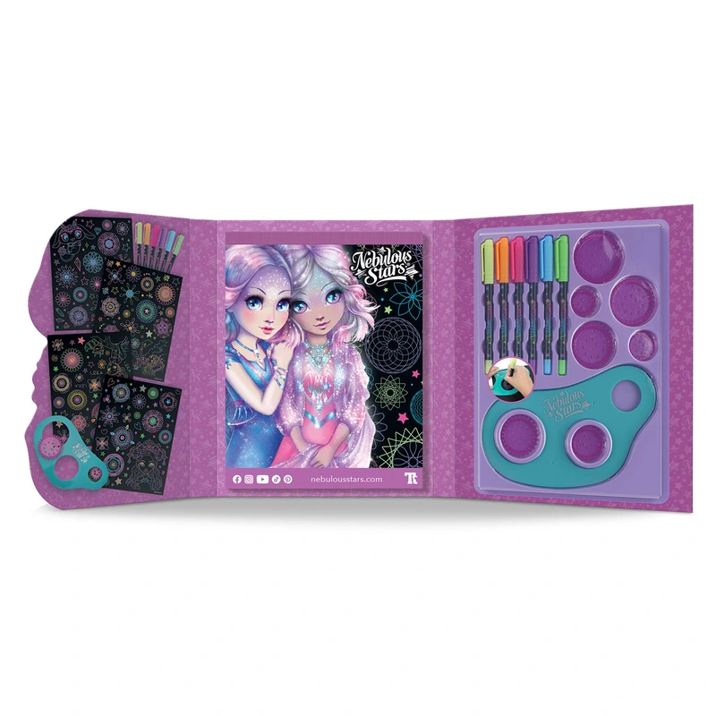 Набір для творчості NEBULOUS STARS - СКЕТЧБУК: ЗОРЯНИЙ СПІРОГРАФ