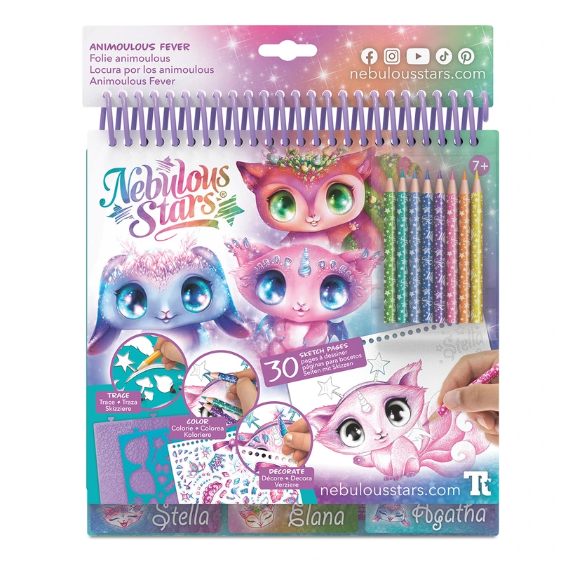 Набір для творчості NEBULOUS STARS – СКЕТЧБУК: ЗОРЯНІ ДРУЗІ