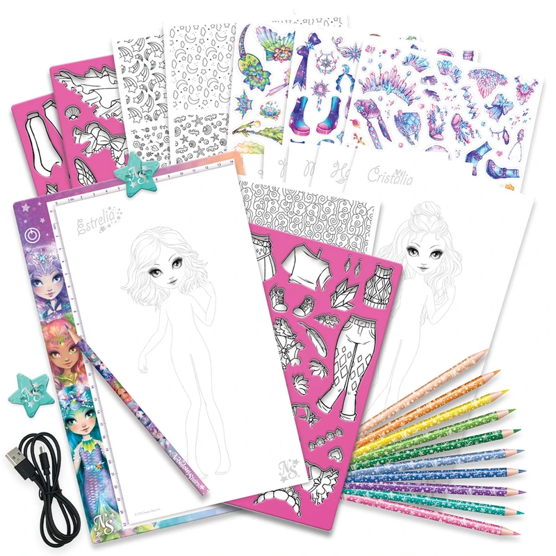 Набір для творчості із світловим планшетом NEBULOUS STARS - МОДА ТУМАННИХ ЗІРОК