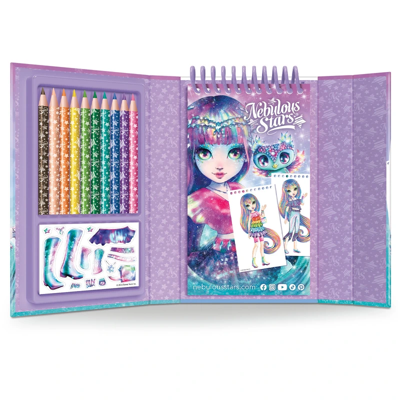 Набір для творчості NEBULOUS STARS – СКЕТЧБУК ДИЗАЙНЕРА: АЙСЕДОРА, ВІЗЬМИ В ДОРОГУ