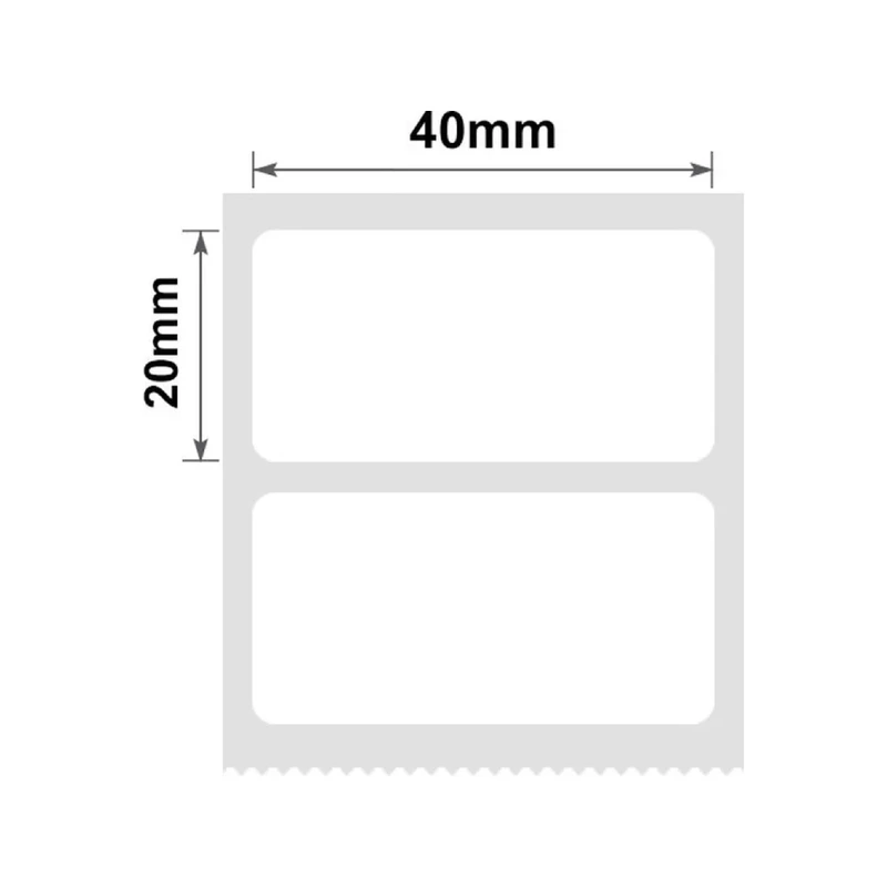 Етикетки NIIMBOT T40*20-1300 (White)