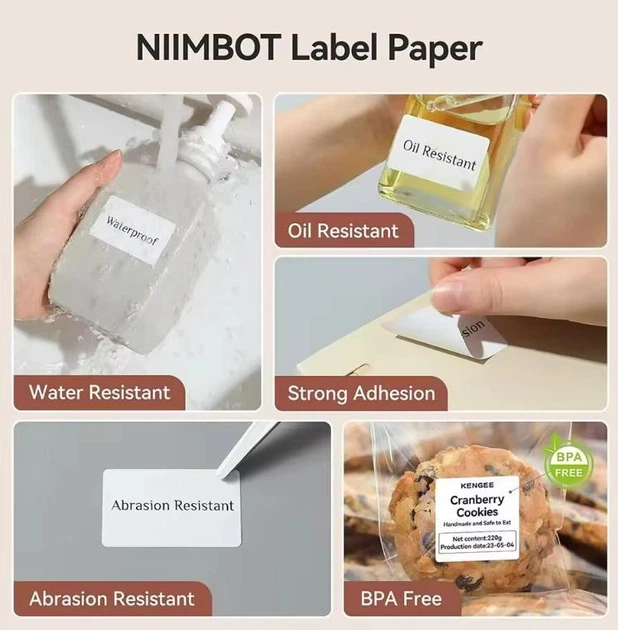 Етикетки NIIMBOT T40*60-125 (White)