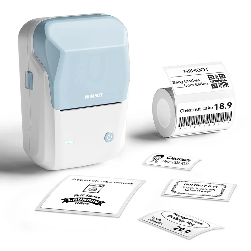 Термопринтер для друку наклейок NIIMBOT B1 Blue