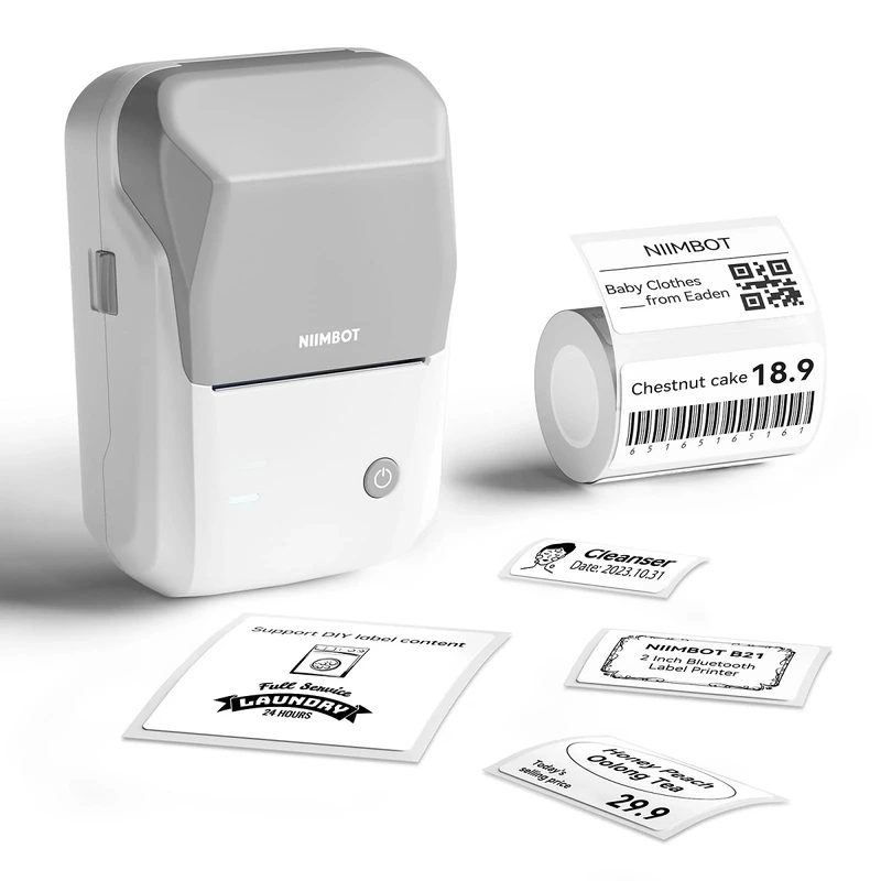 Термопринтер для друку наклейок NIIMBOT B1 Grey