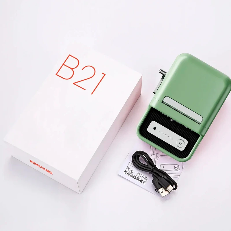 Термопринтер для друку наклейок NIIMBOT B21S Green (1AC19031602)